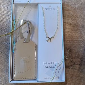 Luggage Tag & 16” Necklace gift set